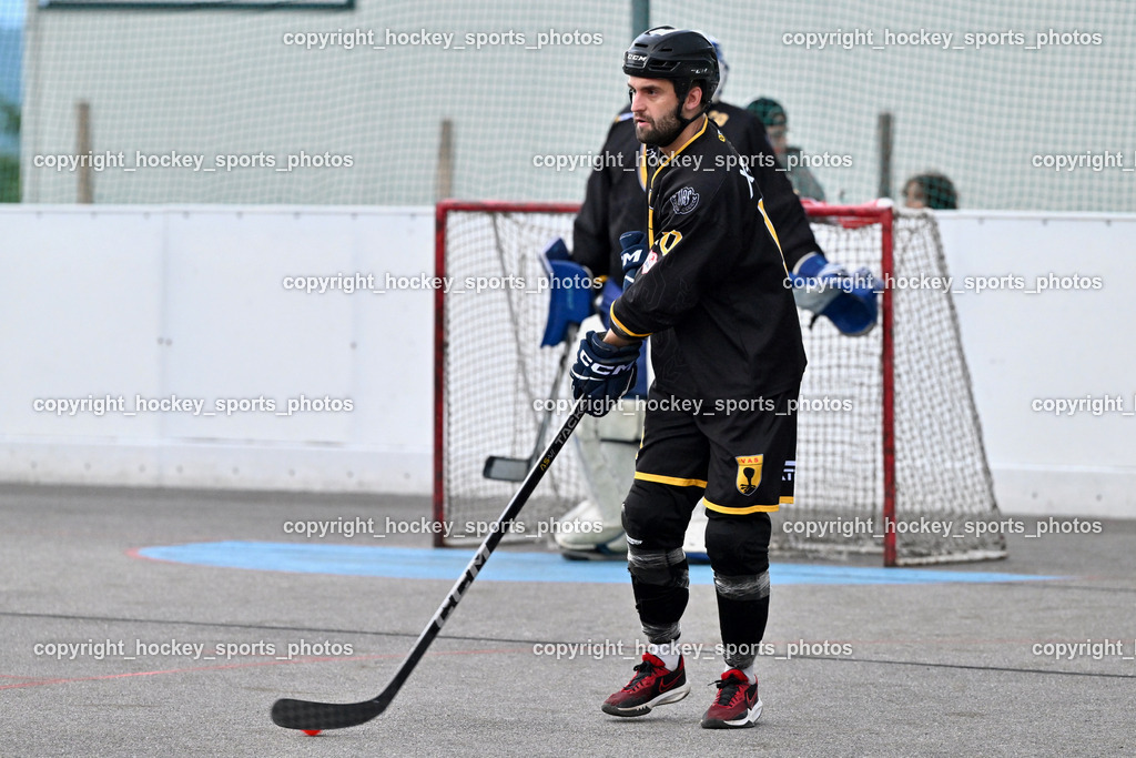ASKÖ Hockey Villach vs. VAS Ballhockey  | #10 Falkner Marco VAS Villach, ASKÖ Hockey Villach vs. VAS Ballhockey , ASKÖ Hockey Villach vs. VAS Ballhockey  am 06.07.2025 in Villach (Alpen Arena ), Austria, (Photo by Bernd Stefan)