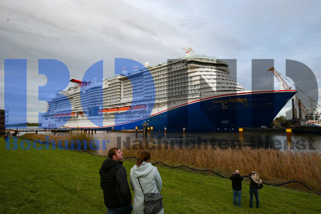  30.10.2023 - 
 | Sebastian Sendlak / Bochumer Nachrichtendienst (BOND) - Ueberfuehrung Carnival Jubilee - Meyer Werft Papenburg - Realisiert mit Pictrs.com