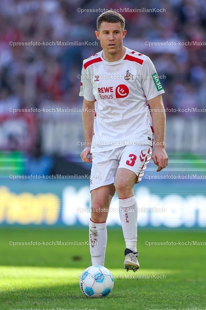 1FC23022502130 | 23.02.2025, Fußball, 1. FC Köln - Fortuna Düsseldorf, 2.. Fußball Bundesliga, 23. Spieltag, RheinEnergie-STADION, Saison 2024 2025: Dominique Heintz (FC Köln #3)DFB regulations prohibit any use of photographs as image sequences and or quasi-video.