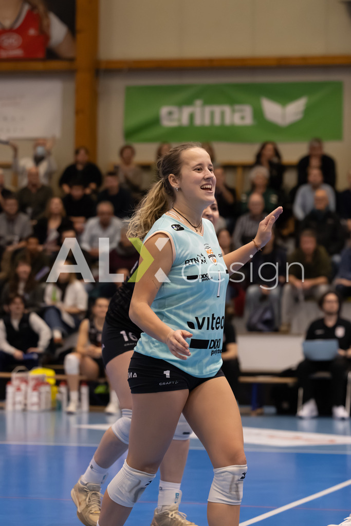 Volleyball I Frauen I Saison 2025-2026 I Volleyball NLA | Women I Round 16 I VC Kanti Schaffhausen - Viteos NUC I 31.01.2026 | 1 Caroline Delley (CH) (Viteos NUC) – Libero - Realisiert mit Pictrs.com