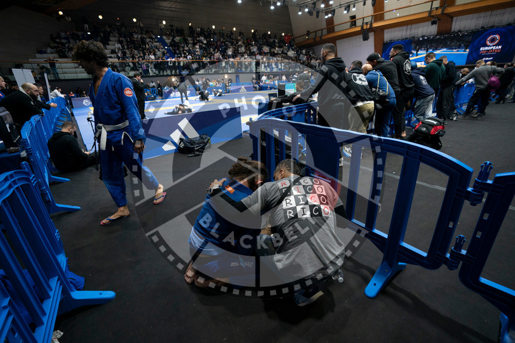 20240119PBB2255 | Fighters compete during the IBJJF European Championship in Paris, France, on January 19, 2024.