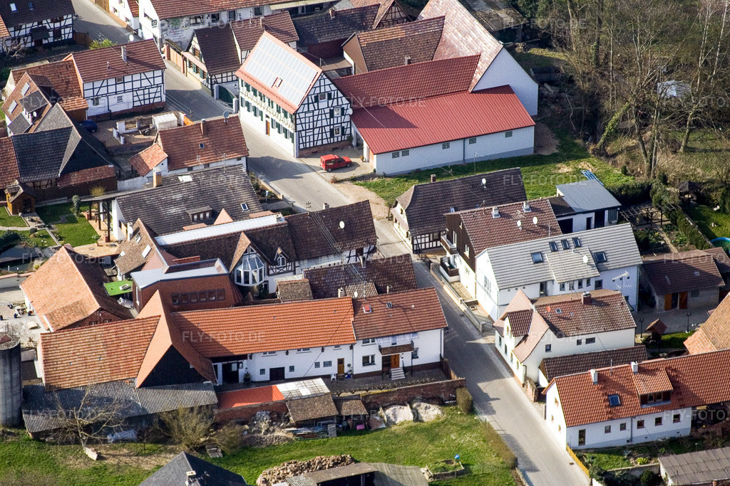 Luftbild: Hauptstr in Dierbach im Bundesland Rheinland-Pfalz in Deutschland. Foto: IMG_5538.jpg vom 15.03.2007 durch Werner Riehm/FLY-FOTO.de