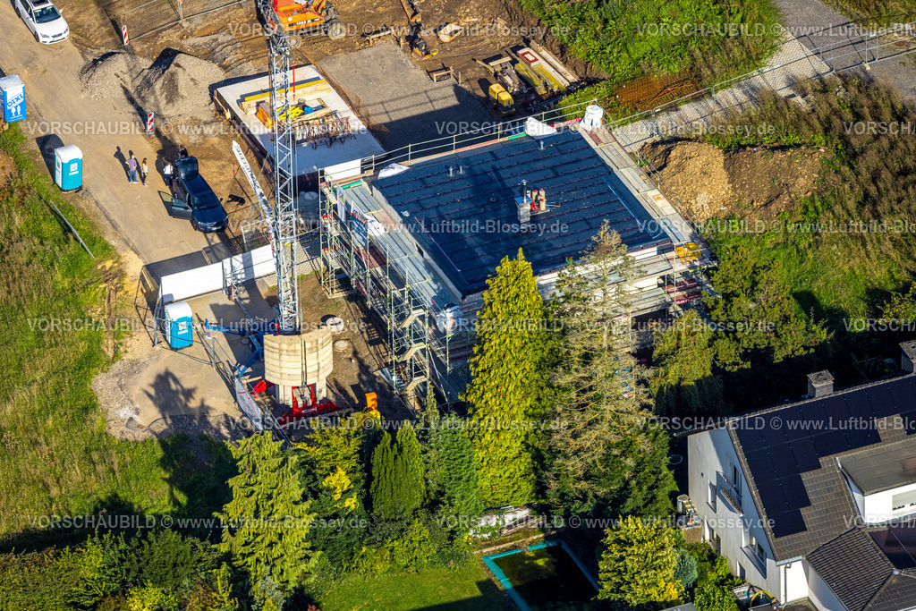 Hagen230902941 | Luftbild, Baustelle mit Neubau Im Langen Lohe, Wohnsiedlung Auf der Gehre, Emst, Hagen, Ruhrgebiet, Nordrhein-Westfalen, Deutschland