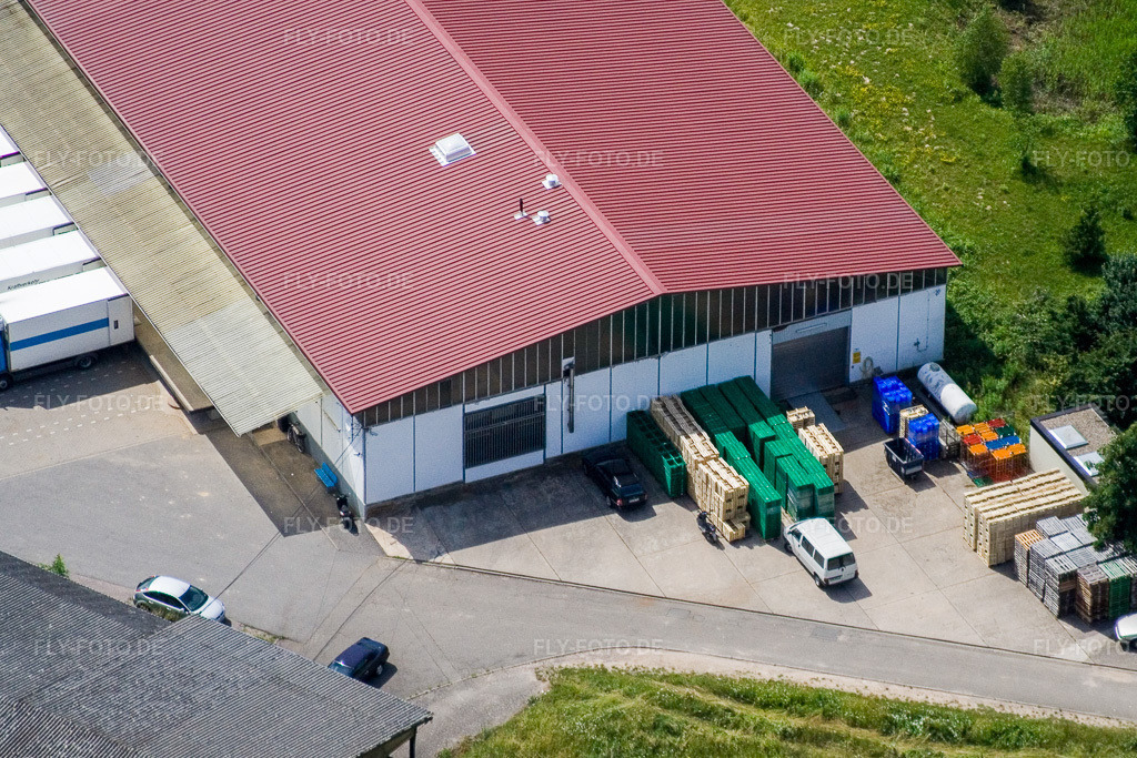 Luftbild: Spedition Nuss im Gewerbepark West in Herxheim bei Landau im Bundesland Rheinland-Pfalz in Deutschland. Foto: IMG_11284.jpg vom 14.06.2008 durch Werner Riehm/FLY-FOTO.de