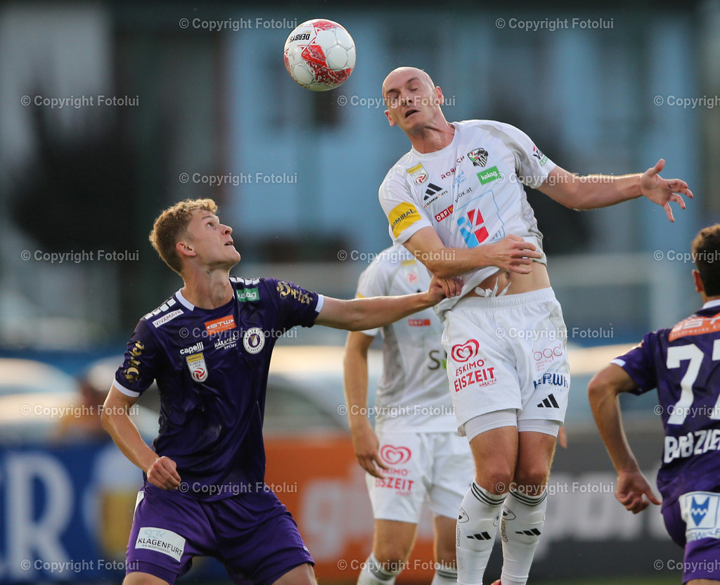 A_LUI_030824_09 | SPORT,FUSSBALL,ADMIRAL BUNDESLIGA RC PELLETS WAC-AUSTRIA KLAGENFURT 03.08.2024 IM BILD: NICOLAS WIMMER (WAC) UND NICOLAS BINDER (A.KLAGENFURT) FOTO:FOTOLUI/MW