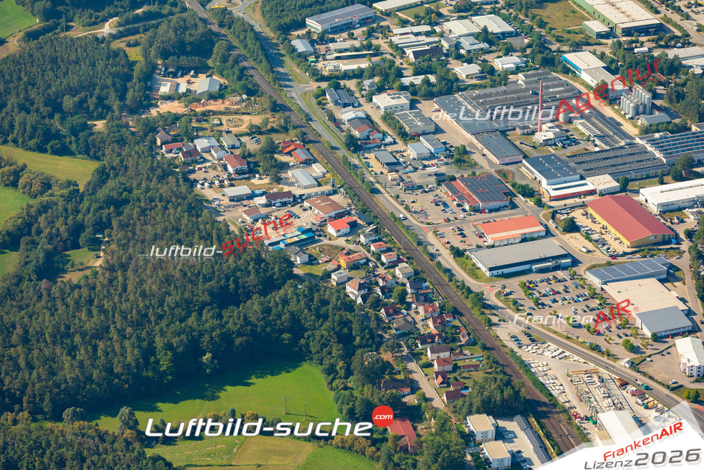 Das Luftbild zeigt :  Georgensgmünd - Die Luftaufnahme wurde 2024 vom UL-Flugzeug aus erstellt ( keine Drohne ) - Hochauflösende Luftaufnahme - Für grossformatige Ausdrucke geeignet. Die Geschenkidee !Mit Lizenz und Bildrechte bestellbar