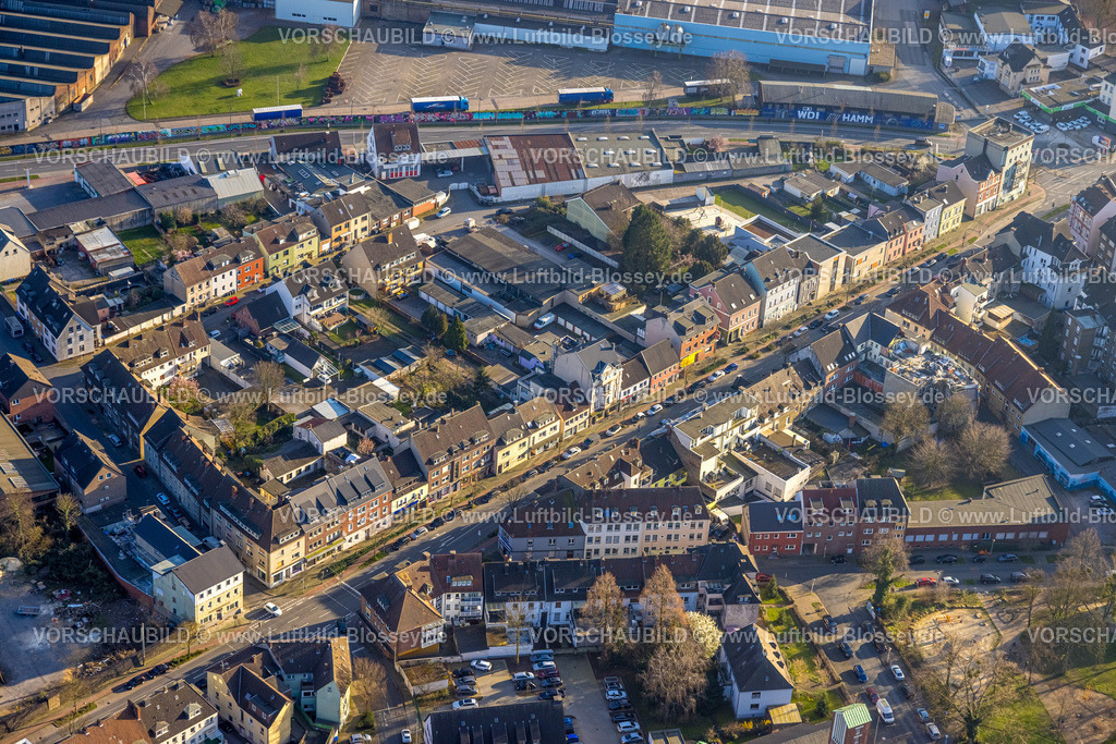 Hamm240305505 | Luftbild, Wohngebiet Wilhelmstraße und Otto-Brenner-Straße, Mitte, Hamm, Ruhrgebiet, Nordrhein-Westfalen, Deutschland