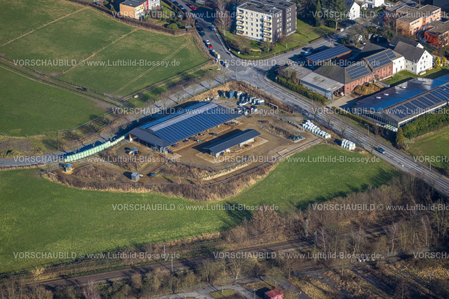 Witten240102904 | Luftbild, Aktiv- und Dressurstall Ruck Pferdepension Almstraße, mit Solardach, Sonnenschein, Witten, Ruhrgebiet, Nordrhein-Westfalen, Deutschland