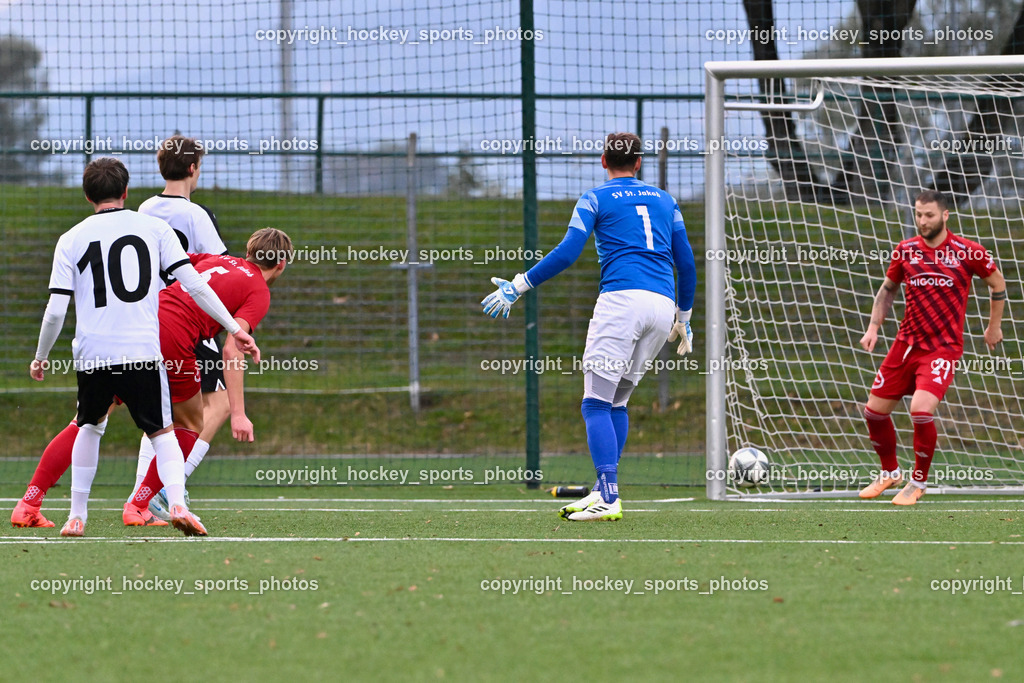 SV Spittal 1921 vs. SV St. Jakob  | #10 Adrian Steurer SV Spittal, #5 Florian Rappitsch St.Jakob, #1 Kevin Thomas Wrolich St.Jakob, #21 Admir Dzombic St.Jakob, SV Spittal 1921 vs. SV St. Jakob , SV Spittal 1921 vs. SV St. Jakob  am 20.09.2024 in Spittal an der Drau (Goldeck Stadion), Austria, (Photo by Bernd Stefan)