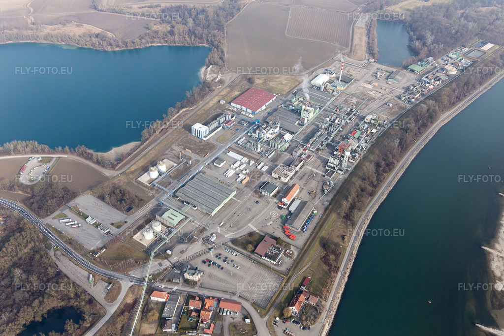 Vue aérienne: Vue de la ville à Lauterbourg dans le département Bas Rhin, France.Photo: IMG_096942.jpg prise le 19/02/2017 par Werner Riehm/FLY-FOTO.euRésolution de l'original: 5472 x 3648 px