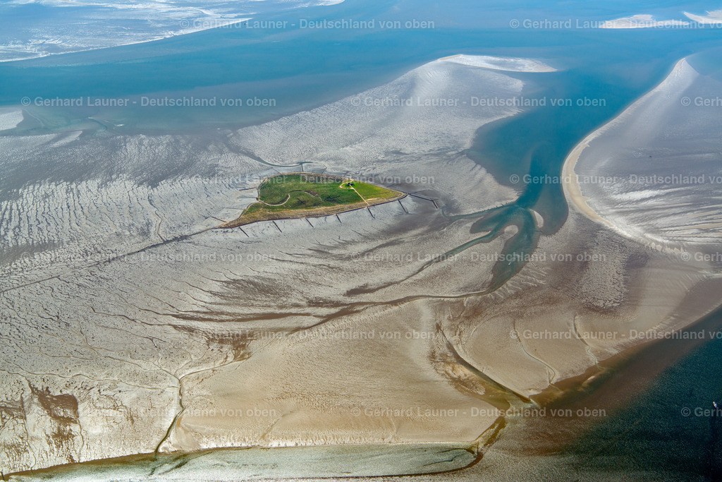 3801602 | Hallig Südfall, Nationalpark Schleswig-Holsteinisches Wattenmeer.