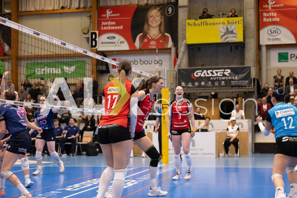 Volleyball I Frauen I Saison 2025-2026 I Volleyball NLA | Women I 1/2 Finals I  VC Kanti Schaffhausen - Sm'Aesch Pfeffingen I 18.03.2026 | 11 Kateřina Holásková (CZ) (VC Kanti Schaffhausen) – Mitte - Realisiert mit Pictrs.com