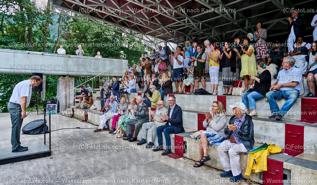 ALP1178_XXXX-Chopin-Festival_Ausklang | (C)FotoLois.com, Alois Spandl. XXXX. Chopin-Festival in der Kartause Gaming, musikalischer AUSKLANG auf der Seebühne Lunz mit dem Blasorchester der Miltärmusik Niederösterreich unter der Leitung von Oberst Adolf Obendrauf, So 18. August 2024.
