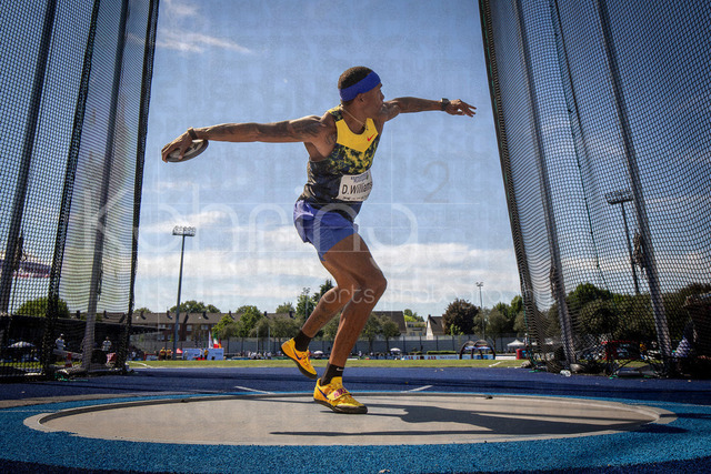 Multisport Event; Ratingen, 28.06.2026 | RATINGEN, GERMANY - JUNE 28, 2026 : Devon Williams (USA / United States) during the decathlon’s discus throw of the Multisport Event at Stadion Ratingen on June 28, 2026 in Ratingen, Germany.