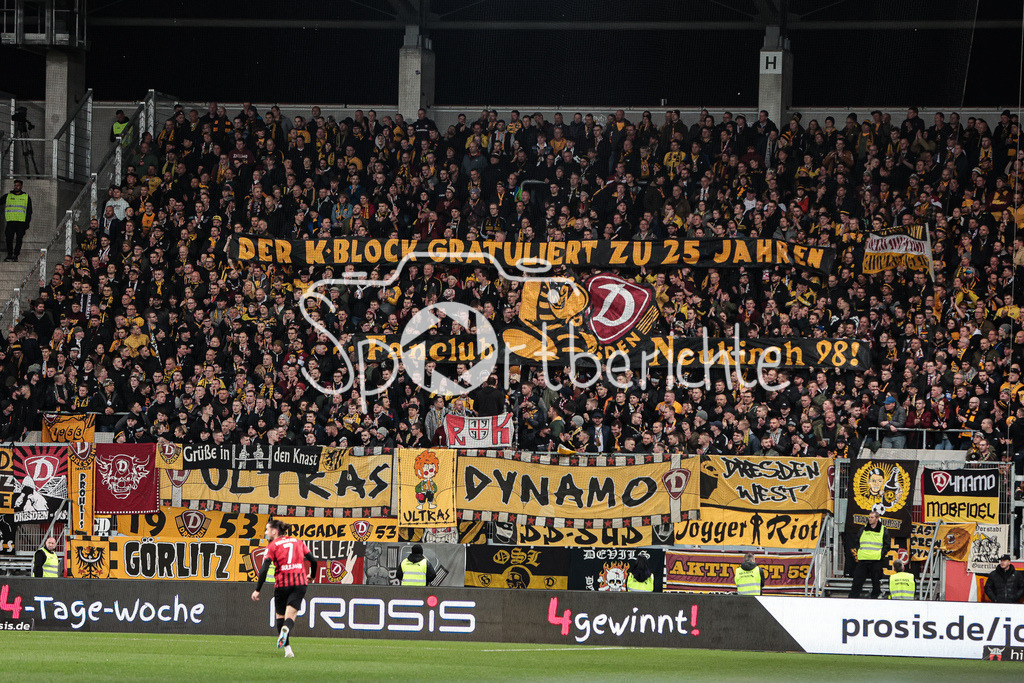 FC Ingolstadt - Dynamo Dresden | Die Fans aus Dresden gratulieren einem Fanclub zum Geburtstag / Ultras Dynamo