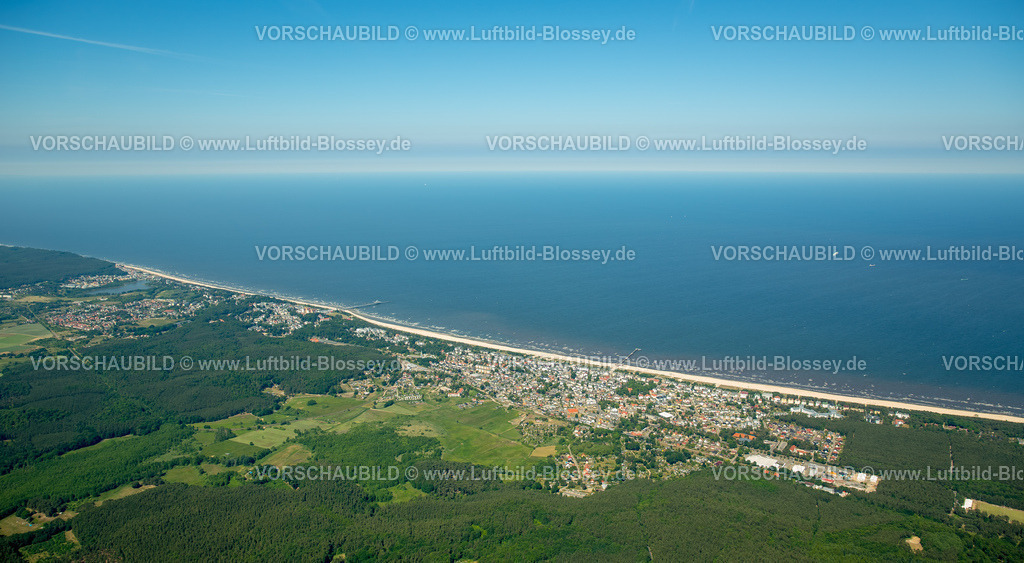 Usedom16062035Ahlbeck | Seebad Ahlbeck, Strand von Heringsdorf, Insel Usedom,  Korswandt, Ostsee, Mecklenburg-Vorpommern, Deutschland