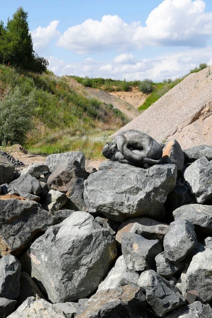 NatureArt-BLACKSTONES_2878e | Ein Stein zu den anderen | #006 | Modell: Renée-Claire | Foto: Tschiponnique Skupin - Realisiert mit Pictrs.com