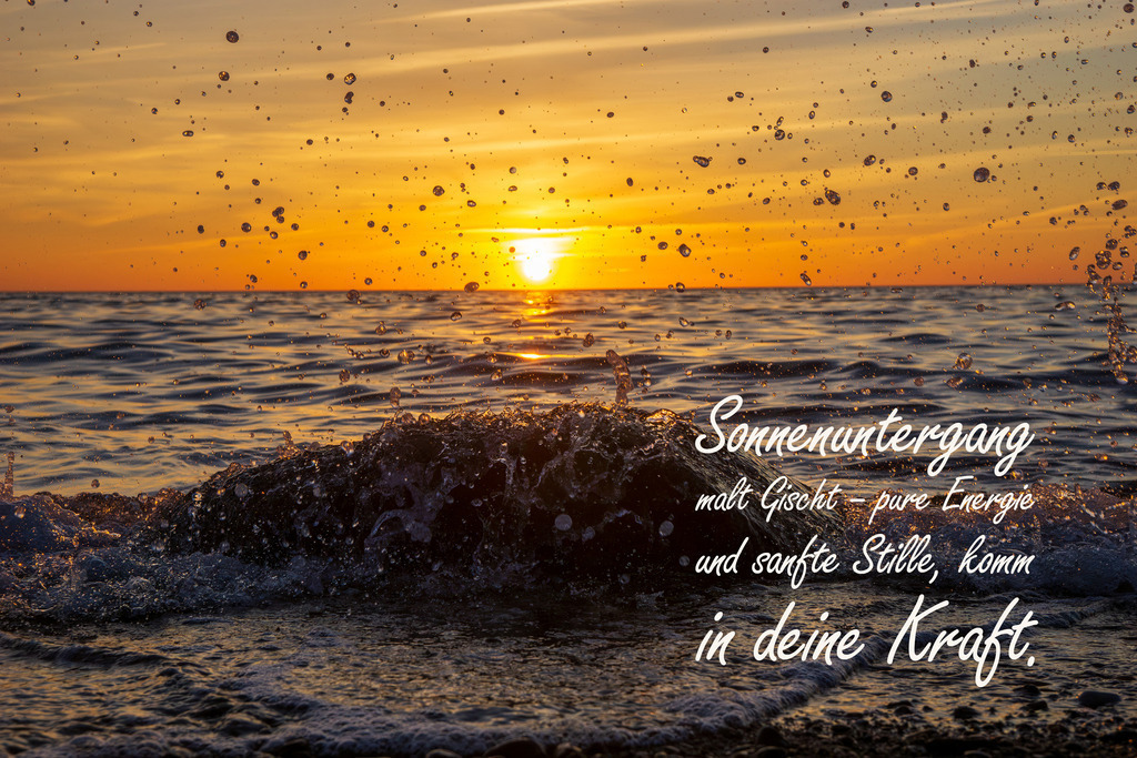 Meer Kalender 2026 - Ostseemotiv mit Text | Gestalten Sie Ihr Zuhause mit einzigartigen Bildern von Ostsee u. Nordsee – als Leinwandbild, Acryl, Alu-Dibond oder FineArt Hahnemühle, individuell anpassbar.