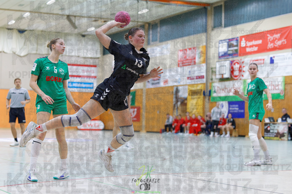 2024-10-19_193 | Jugendbundesliga B-Jugend weiblich; HSG Kleenheim/Langgöns - Longericher SC am 19.10.2024 in Oberkleen (Weidig-Halle) - Realisiert mit Pictrs.com