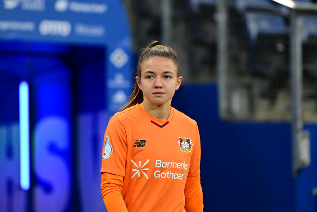Fußball I Frauen I Saison 2025-2026 I DFB-Pokal I Achtelfinale I Hamburger SV - Bayer 04 Leverkusen I 16481 | Der Sportfotograf. - Realisiert mit Pictrs.com