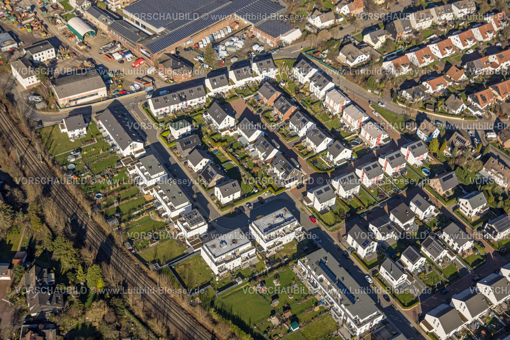 Essen230200823 | Luftbild, Neubau Wohnsiedlung Mariannenbahn, Horst, Essen, Ruhrgebiet, Nordrhein-Westfalen, Deutschland