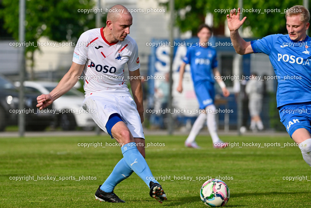 SAK Klagenfurt vs. SVG Bleiburg | #6 Nikola Tolimir SVG Bleiburg, #6 Toni Dullnig SAK, SAK Klagenfurt vs. SVG Bleiburg, SAK Klagenfurt vs. SVG Bleiburg am 11.05.2024 in Klagenfurt (Sportpark Welzenegg), Austria, (Photo by Bernd Stefan)
