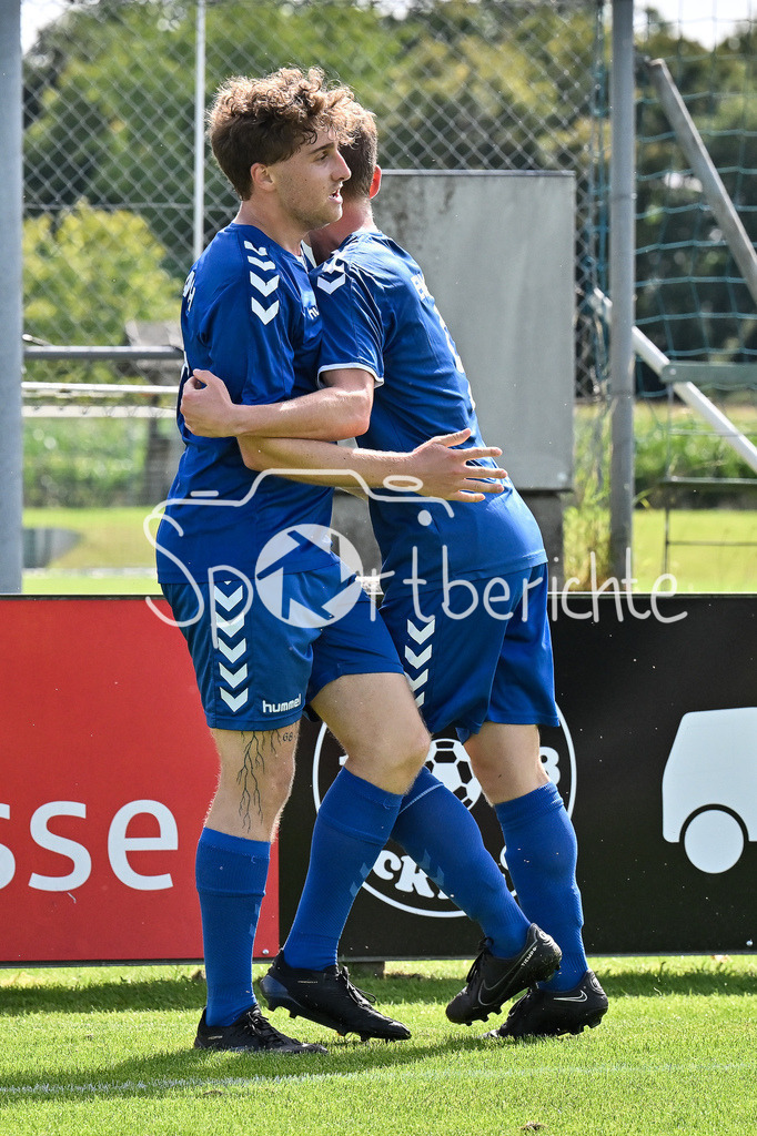 VfL Ecknach II - SV Obergriesbach | Jubel nach 1-1, Ecknach 16