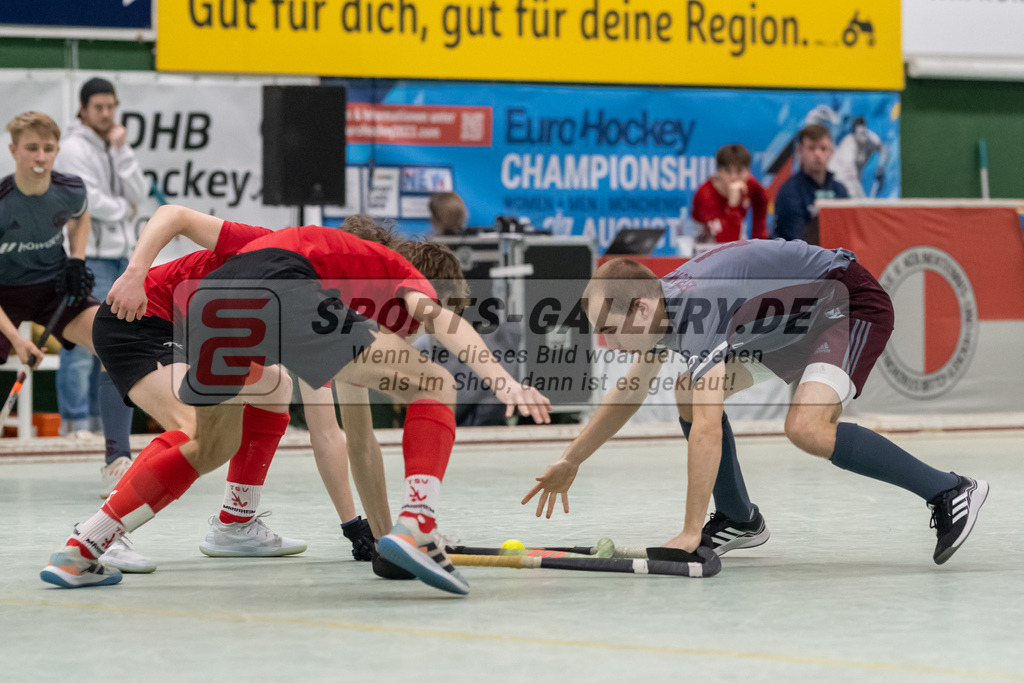 SFE_20230304_0026 | Deutsche Meisterschaft Männliche U16 Halle 2023 am 04.03.2023 in Köln (KTHC Stadion Rot-Weiss Köln Tennis and Hockey Club), Photo: Stephan Fehrmann 2022 (Sports-Gallery)