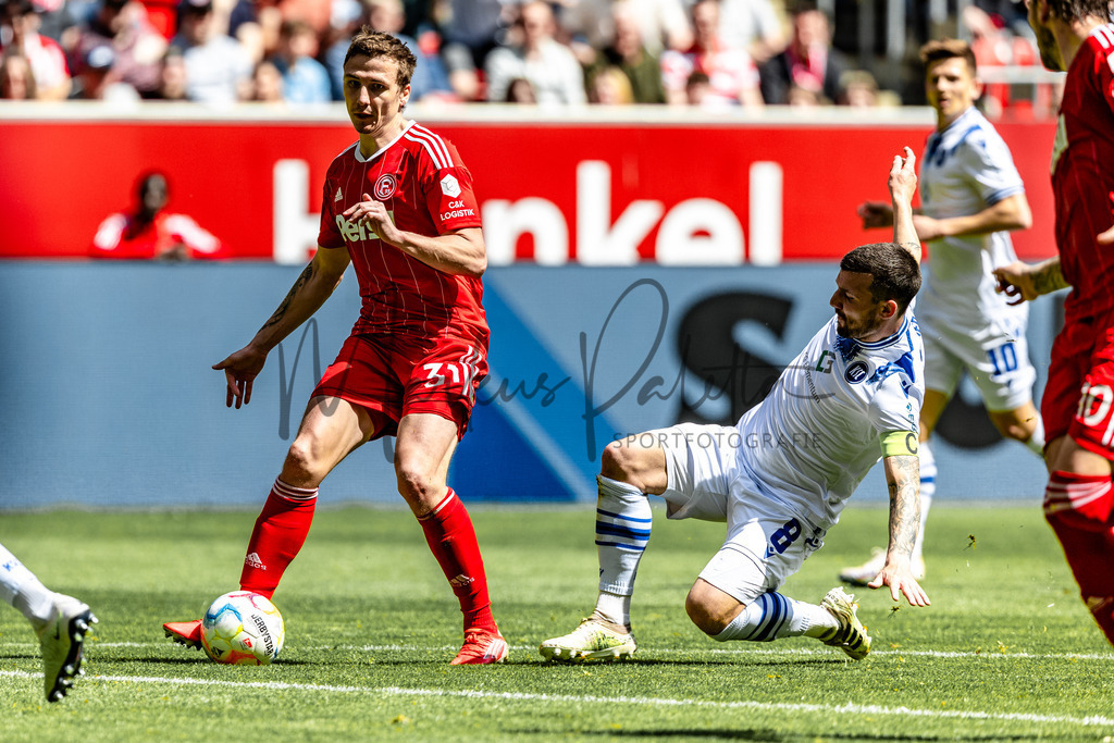 Fortuna Düsseldorf vs. Karlsruher SC | Düsseldorf, 30.04.2023: 2. Bundesliga, 30. Spieltag, Fortuna Düsseldorf gegen Karlsruher SC in der Merkur Arena in Düsseldorf. Foto: sportfotografie.ms | Markus Paletta - Realisiert mit Pictrs.com