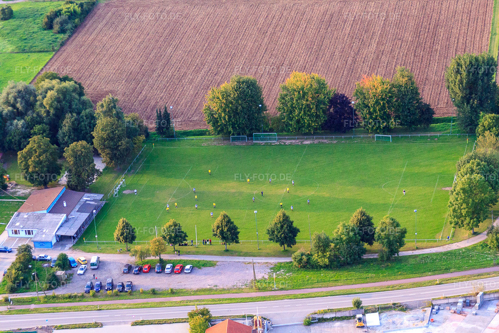 Luftbild: Fussballplatz Rohrbach in Rohrbach im Bundesland Rheinland-Pfalz in Deutschland. Foto: IMG_33193.jpg vom 04.09.2010 durch Werner Riehm/FLY-FOTO.de