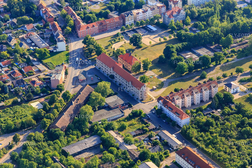 HaWoGe-Spiele-Magazin http://www.hawoge-spiele-magazin.de/ | Luftbild: HaWoGe-Spiele-Magazin http://www.hawoge-spiele-magazin.de/ in Halberstadt im Bundesland Sachsen-Anhalt in Deutschland. Foto: IMG_148217.jpg vom 14.06.2025 durch Werner Riehm/FLY-FOTO.de - Realisiert mit Pictrs.com