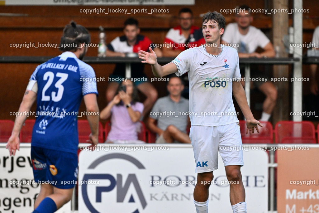 SAK vs. SV Dellach Gail | #11 Luka Jerin SAK, SAK vs. SV Dellach Gail, SAK vs. SV Dellach Gail am 14.08.2025 in Klagenfurt (Sportpark Welzenegg), Austria, (Photo by Bernd Stefan)