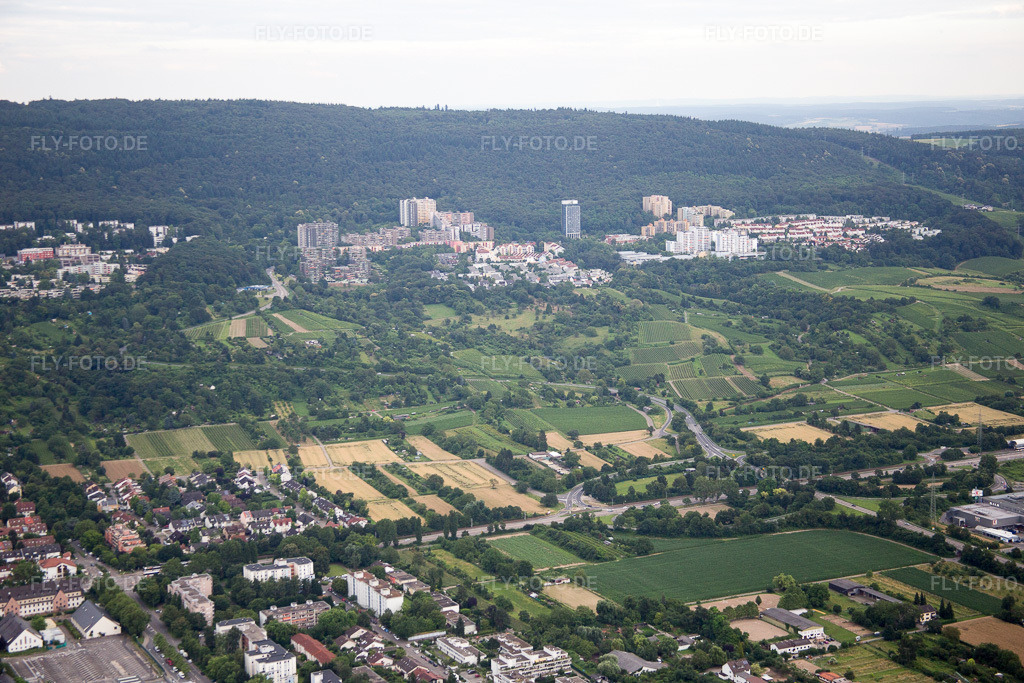 Luftbild: Boxberg-Emmertsgrund im Ortsteil Emmertsgrund in Heidelberg im Bundesland Baden-Württemberg in Deutschland. Foto: IMG_090837.jpg vom 04.07.2016 durch Werner Riehm/FLY-FOTO.de