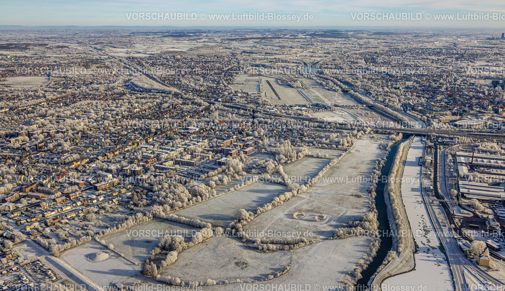 Hamm221202848 | Luftbild, Winterliche Lippeauen, Flugplatz Hamm, Erlebensraum, Wohngebiet Nordenstiftsweg, Mitte, Hamm, Ruhrgebiet, Nordrhein-Westfalen, Deutschland