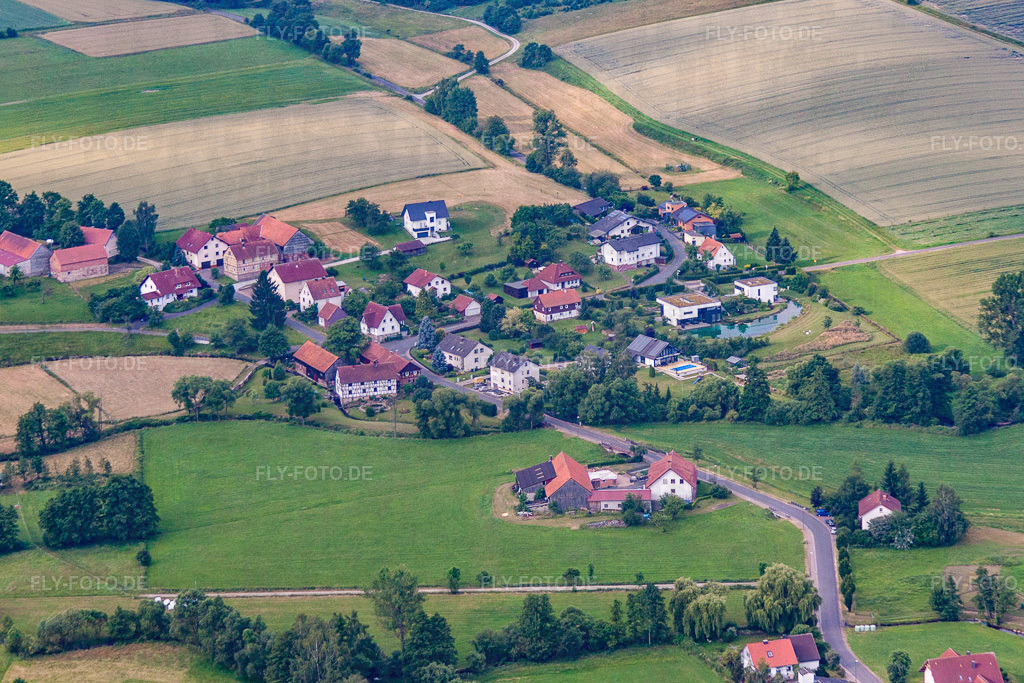 Ortsteil Melters | Luftbild: Ortsteil Melters im Ortsteil Lütter in Eichenzell im Bundesland Hessen in Deutschland. Foto: IMG_68872.jpg vom 22.06.2014 durch Werner Riehm/FLY-FOTO.de - Realisiert mit Pictrs.com
