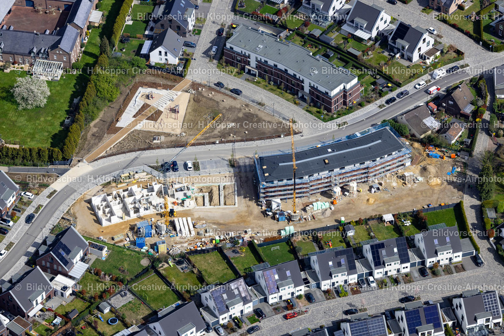 Luftbilder Kempen-0986 | Luftbildfotografie Baustelle zum Neubau eines Mehrfamilien- Wohnhauses an der Straße Am Pielenhof in Sankt Hubert im Bundesland Nordrhein-Westfalen, Deutschland. - Realisiert mit Pictrs.com