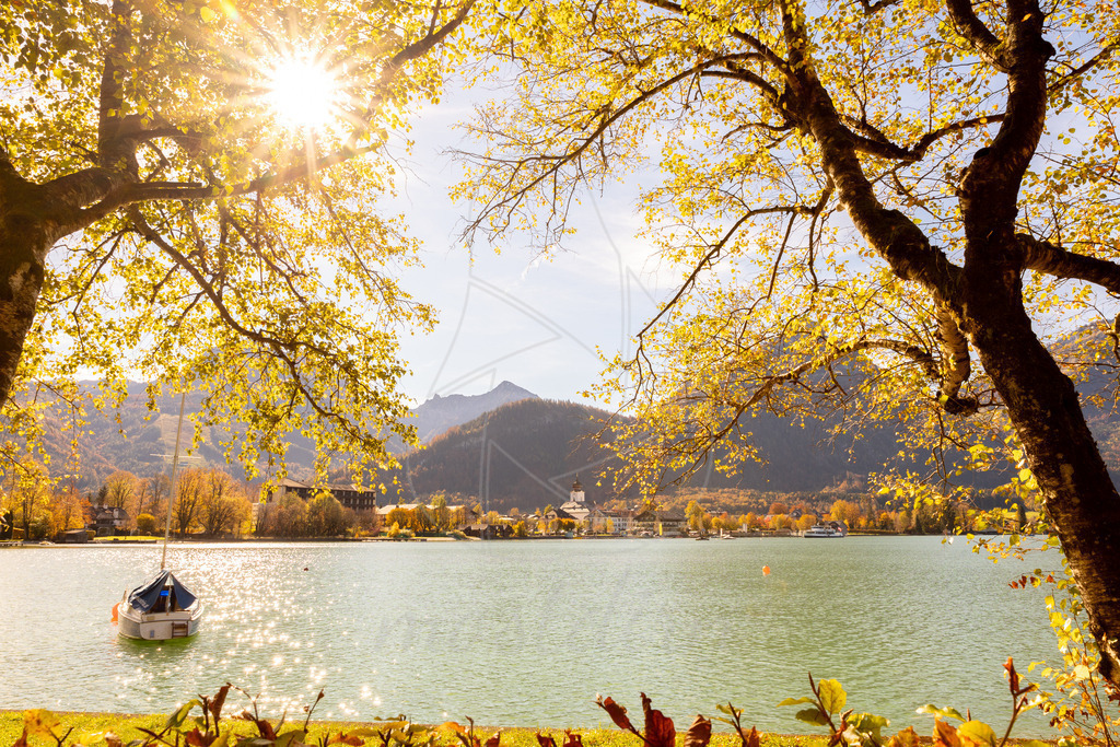 Herbst am Wolfgangsee | Ihre Fotografin im Lungau, ihre Fotografin im Mostviertel, Wandbilder Onlineshop, Imagefotos für Ihr Unternehmen,  - Realisiert mit Pictrs.com