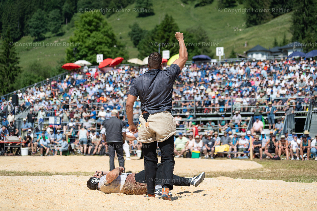 Schwingen -  Schwarzseeschwinget 2025 | Schwarzsee, 22.6.25, Schwingen - Schwarzseeschwinget.