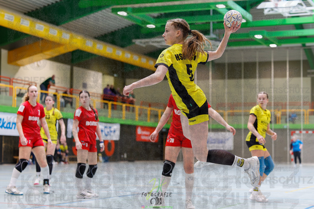 Hessenmeisterschaft wJC - Finale; HSG Kleenheim - HSG Weiterstadt/ Braunsh.Worf. | Hessenmeisterschaft wJC - Finale; HSG Kleenheim - HSG Weiterstadt/ Braunsh.Worf. am 22.03.2025 in Biedenkopf (Sporthalle Lahntalschule)Photo © 2025 - Jörg Heinrich - Realisiert mit Pictrs.com