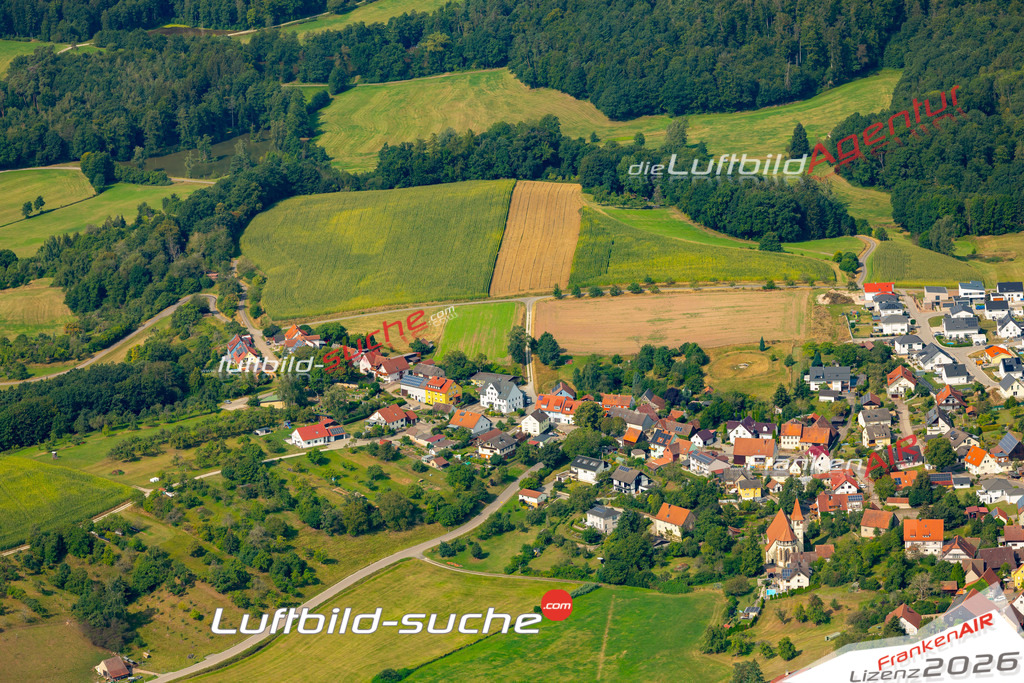 Das Luftbild zeigt : Mariäkappel Kreßberg - Die Luftaufnahme wurde 2024 vom UL-Flugzeug aus erstellt ( keine Drohne ) - Hochauflösende Luftaufnahme - Für grossformatige Ausdrucke geeignet. Die Geschenkidee !Mit Lizenz und Bildrechte bestellbar