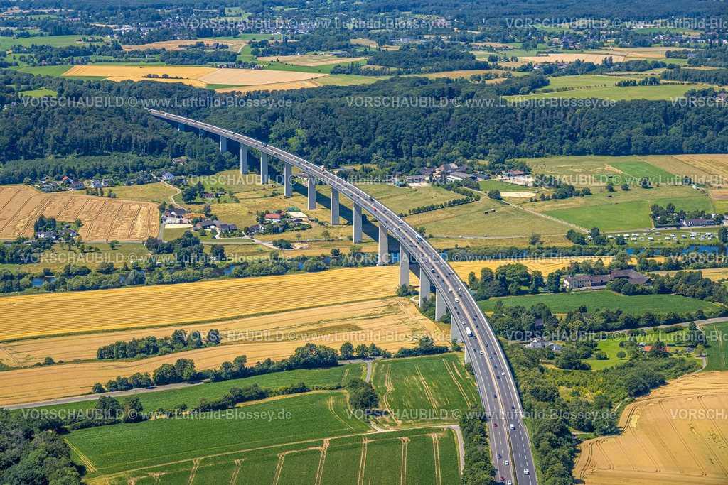 Muelheim230703612 | Luftbild, Mintarder Ruhrtalbrücke der Autobahn A52, Saarn, Mülheim an der Ruhr, Ruhrgebiet, Nordrhein-Westfalen, Deutschland