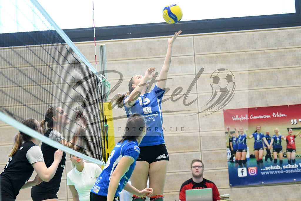 20200202_VCOOTB_0051 | Volleyball, Frauen:   waehrend des Spiels der Regionalliga NordWest zwischen VC Osnabrueck und Oldenburger TB in der Schlosswall-Halle am 02.02.2020 in Osnabrueck, Deutschland. - Realisiert mit Pictrs.com