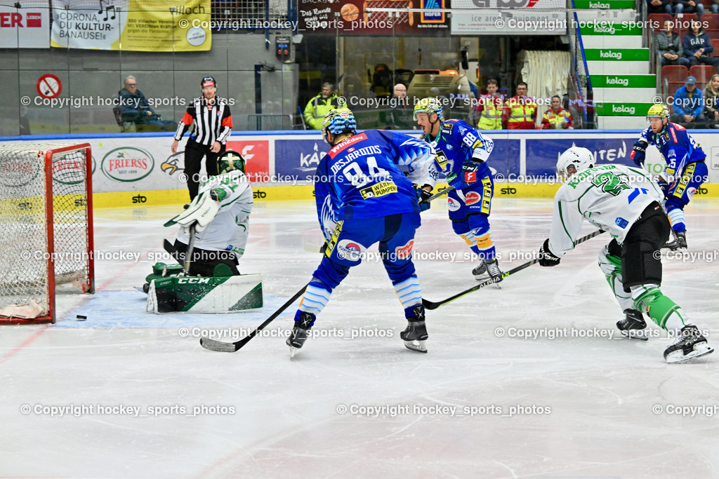 EC IDM Wärmepumpen VSV vs. HKSZ Olimpija 6.11.2022 | Tor EC VSV, #31 Morrone Anthony, #84 Desiardins Andrew, #88 Luciani Anthony, #2 Klofutar Tine