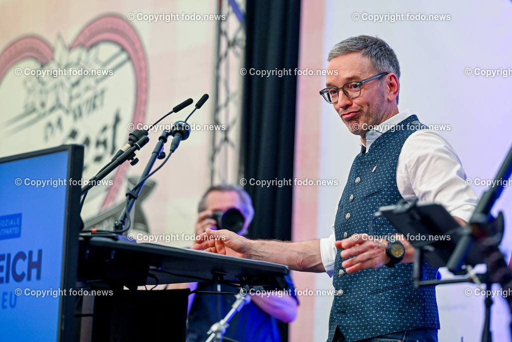 Urfahraner Jahrmarkt_ 1.Mai Kundgebung FPOE_ 01.05.2025-137 | 01.05.2025, Urfahraner Jahrmarkt, AUT, 1.Mai Kundgebung FPOE, im Bild Herbert Kickl (FP, Bundesparteiobmann)