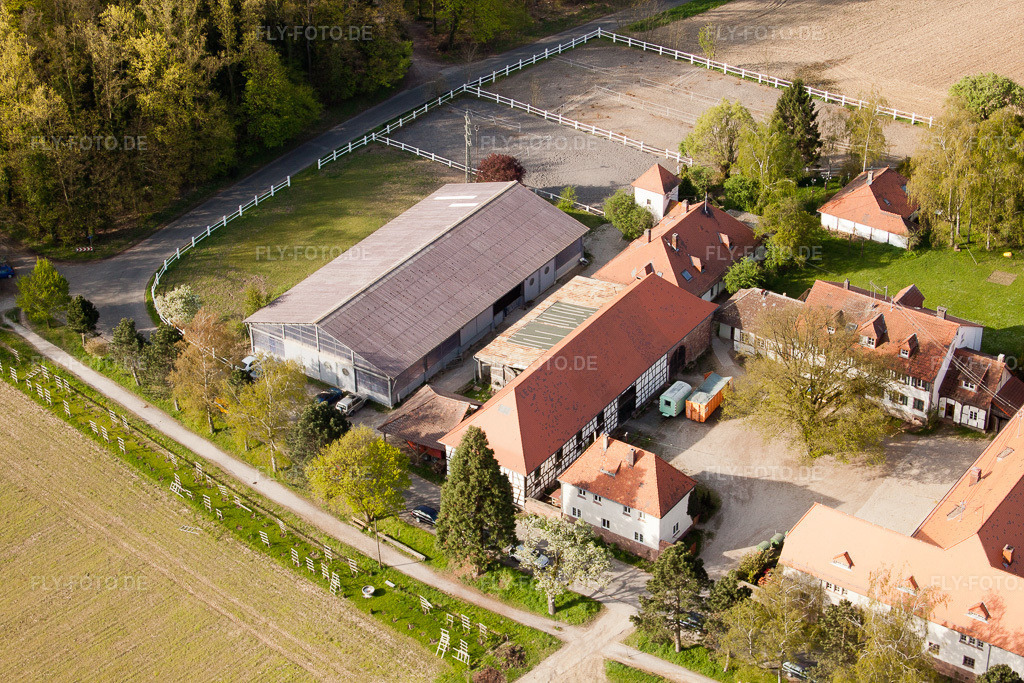 Luftbild: Durlach, Rittnerthof im Ortsteil Durlach in Karlsruhe im Bundesland Baden-Württemberg in Deutschland. Foto: IMG_25932.jpg vom 23.04.2010 durch Werner Riehm/FLY-FOTO.de