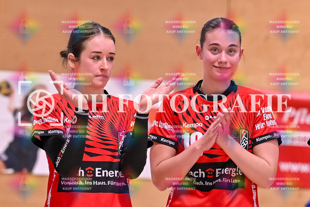 GER, SG Maulburg/Steinen - HB Kinzigtal, Handball, Suedbadenliga, 22. Spieltag, Saison 2023/2024, 27.04.2024 | Davina Schmidt (SG Maulburg/Steinen, #17), Elisa Geiss (SG Maulburg/Steinen, #19)
GER, SG Maulburg/Steinen - HB Kinzigtal, Handball, Suedbadenliga, 22. Spieltag, Saison 2023/2024, 27.04.2024

Foto: TH Fotografie/Thomas Hess