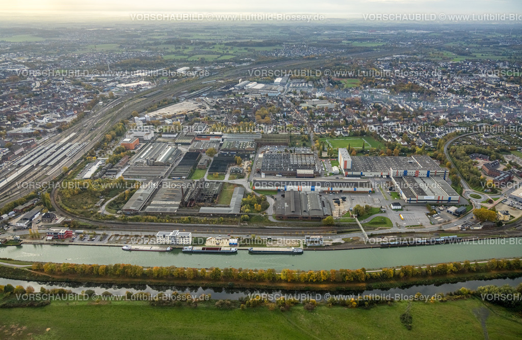 Hamm221012099 | Luftbild, Hafen Hamm, Hauptbahnhof Hamm, Datteln-Hamm-Kanal, Mitte, Hamm, Ruhrgebiet, Nordrhein-Westfalen, Deutschland