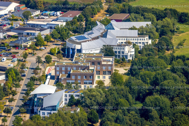 Witten220809006 | Luftbild, Universität Witten / Herdecke mit Neubau Campuserweiterung in Holz-Hybridbauweise, Annen, Witten, Ruhrgebiet, Nordrhein-Westfalen, Deutschland