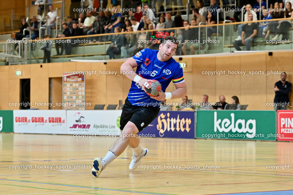 SC Ferlach vs. ALPLA HC Hard | #6 Nosan Blaz SC Ferlach, SC Ferlach vs. ALPLA HC Hard, SC Ferlach vs. ALPLA HC Hard am 05.04.2025 in Ferlach (Ballspielhalle Ferlach), Austria, (Photo by Bernd Stefan)
