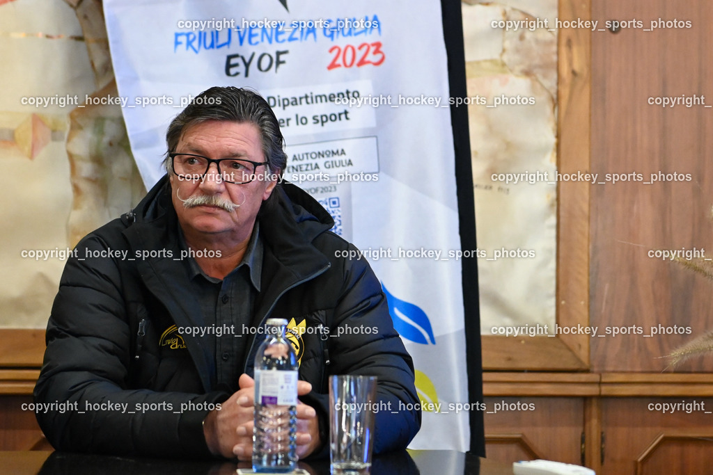 European Youth Olympic Festival EYOF 2023 Pressekonferenz | Obmann EC Hornets Spittal Ludwig Zauchner